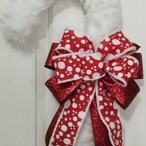 Handmade Candy Cane Wreath